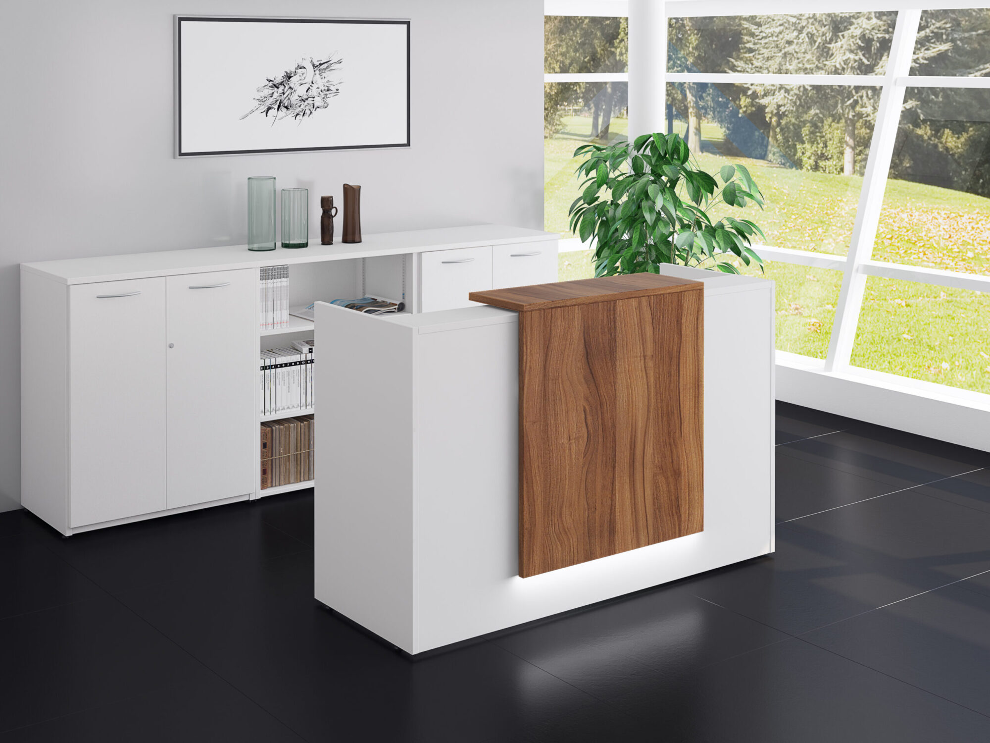 1.4M Zion Reception Desk Counter