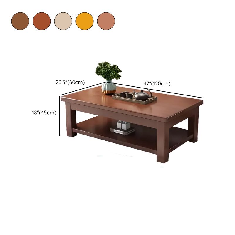 Modern Center Wooden Coffee Table