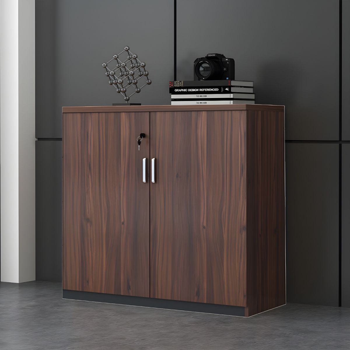 Modern Wood Storage Cabinet