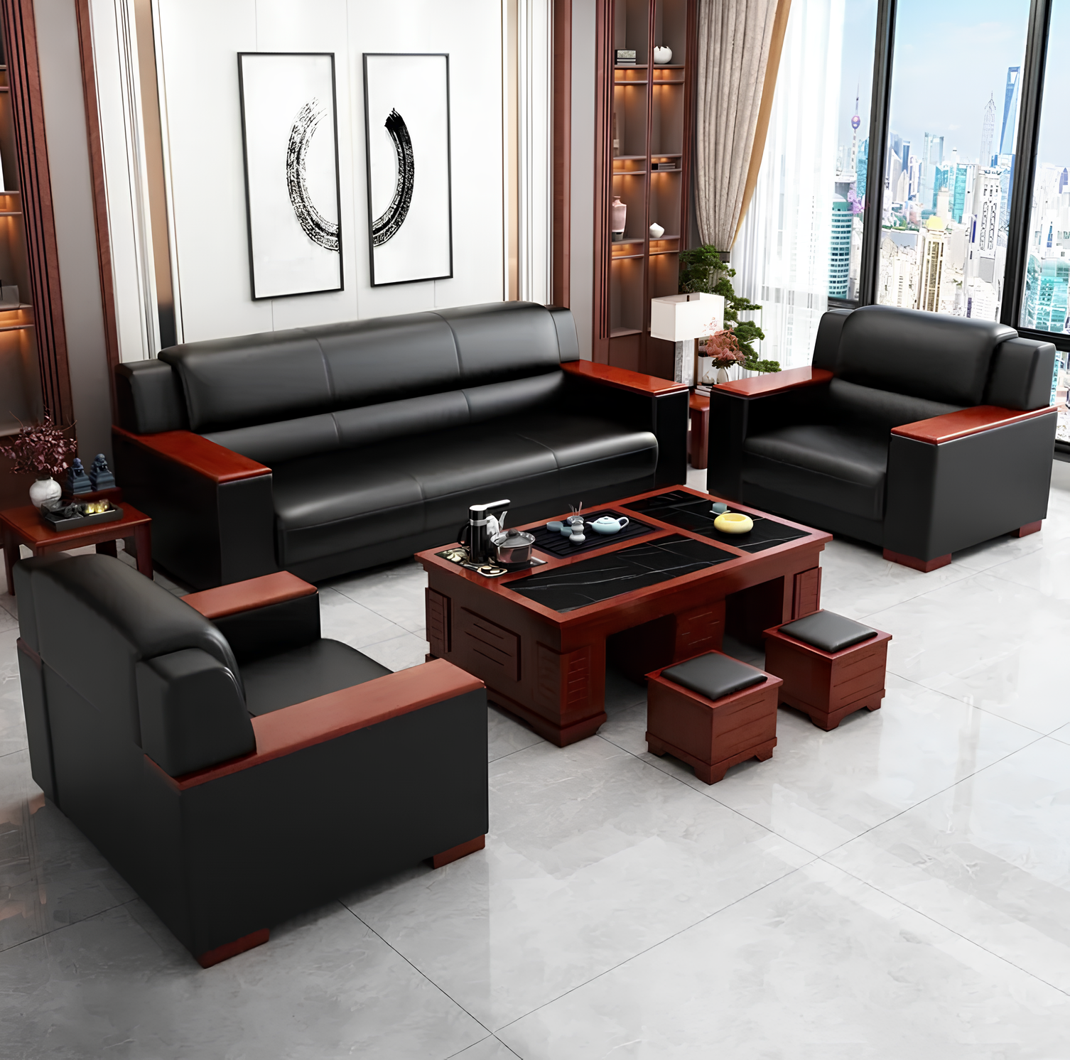 5-Seater Executive Office Sofa