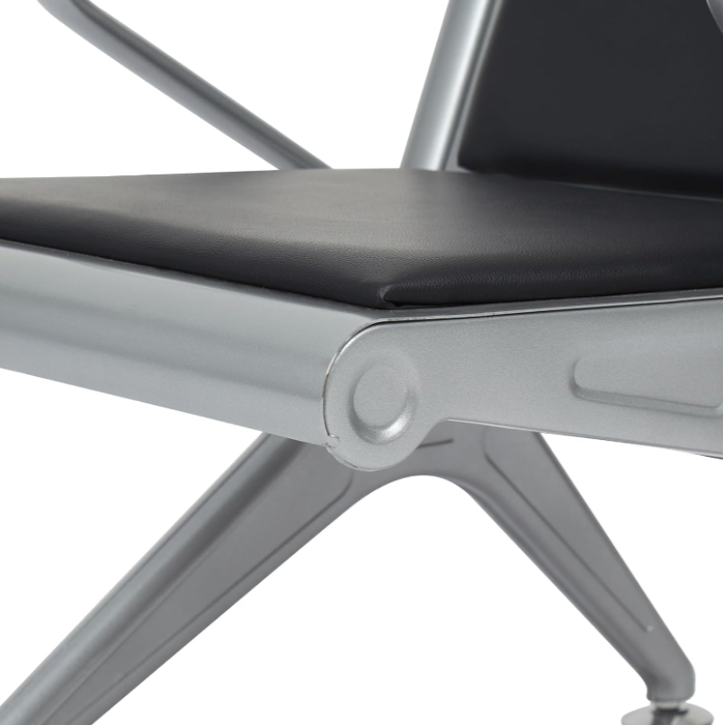 3 Link Padded Office Bench