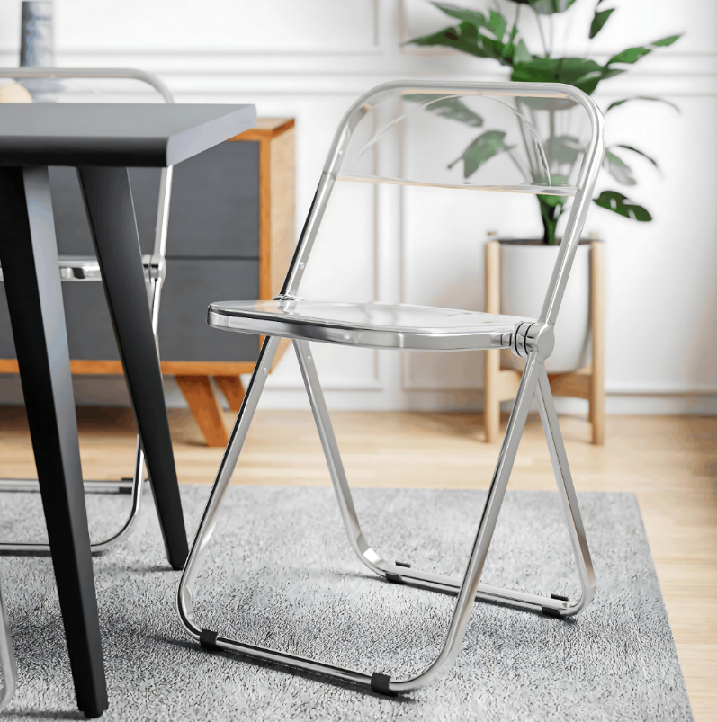 Acrylic Glass Foldable Chair